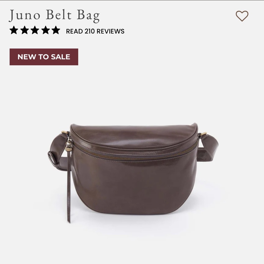 HOBO Juno Belt Bag in Dark Brown Leather
